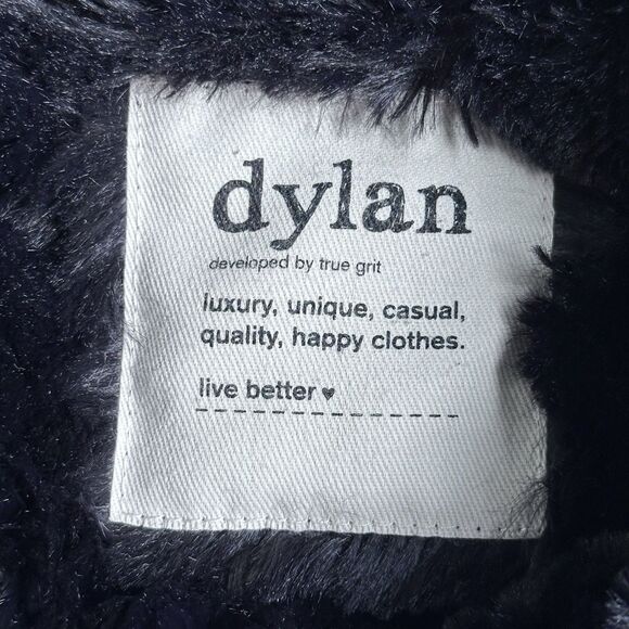 Womens Faux Fur Coat Size XL Black Mob Wife Indie Sleaze Glam Whimsigoth Capsule - Picture 8 of 11